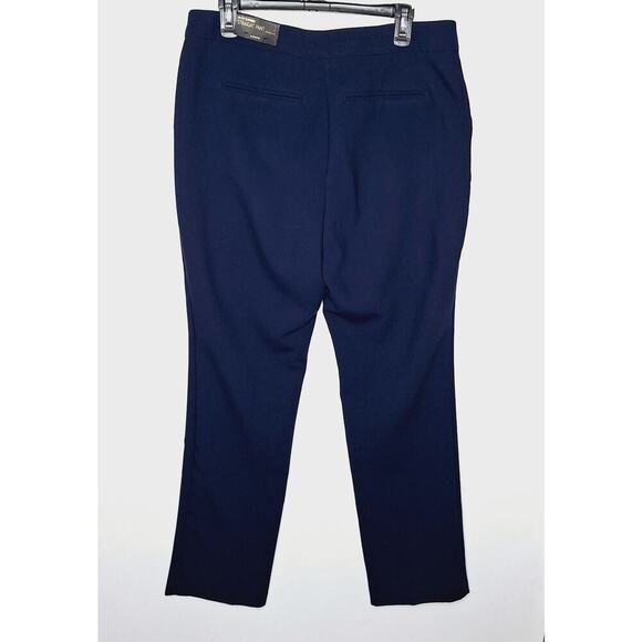 NEW Chico's SO Slimming Manhattan Trouser Pant Deep Navy 2 US 12 Large Straight - Picture 9 of 9
